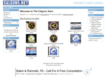Tablet Screenshot of calguns-advertising.net